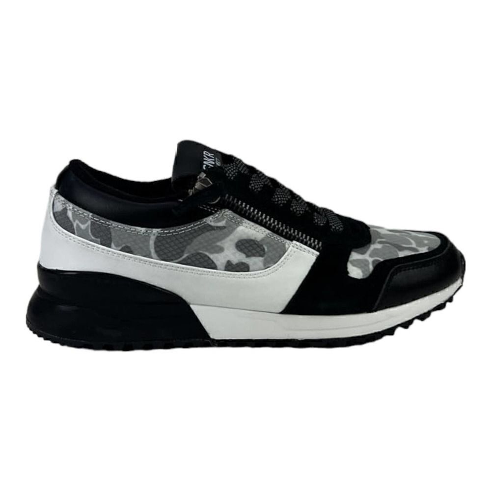 New SNKR Project Men US 11.5 Fashion Sneakers  Rodeo 1.5 Black Grey Camo Shoes